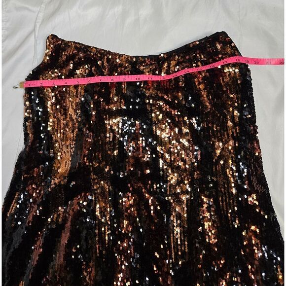 ANTHROPOLOGIE sequined strapless party NYE mini dress plus size 16 - Picture 8 of 13